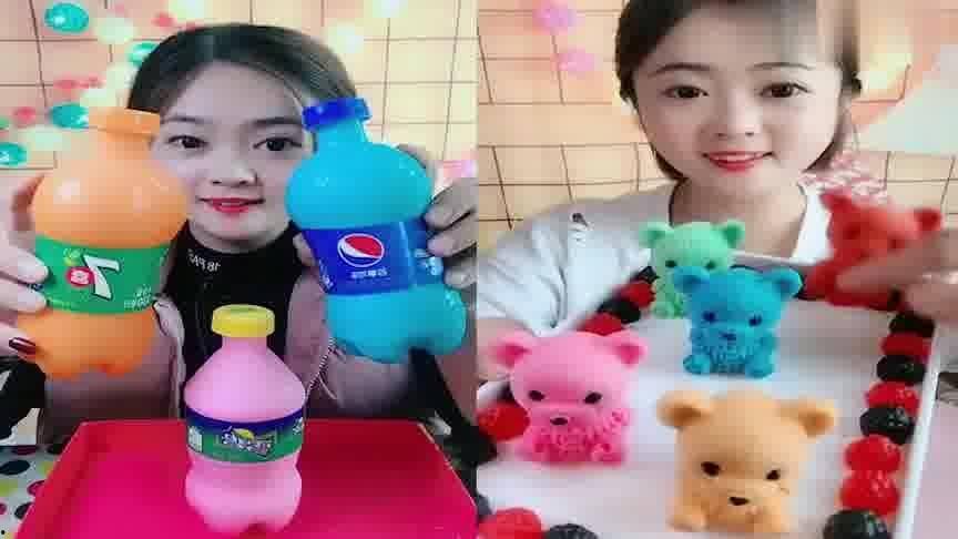 直播小熊吃瓜,小熊吃瓜萌态十足，网友直呼可爱爆表